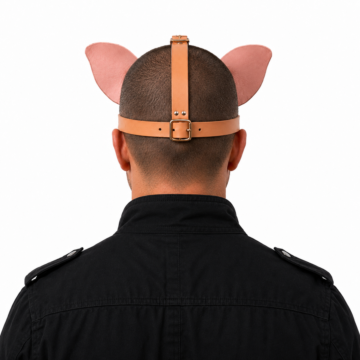 Handmade Real Leather Pig Mask Full Face Animal Head Mask